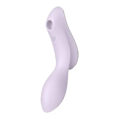 Satisfyer Curvy Trinity 2 - Вакуумний кліторальний стимулятор та масажер для точки G, 16.8х3.8 см (фіолетовий)
