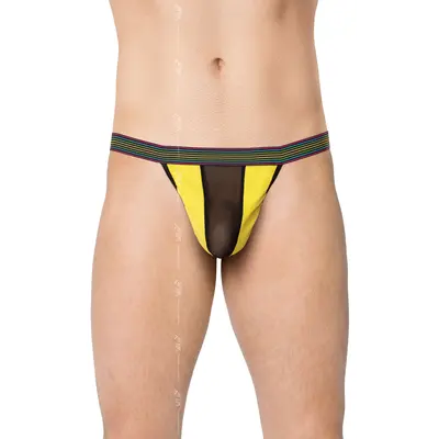 SoftLine Mens Thong 4529 - Чоловічі труси, S-L (жовтий)