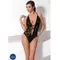 Passion - DARYL BODY - Боді з дуже глибоким декольте, L/XL