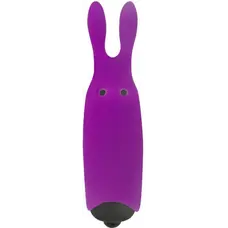 Adrien Lastic Pocket Vibe Rabbit Purple - віброкуль зі стимулюючими вушками, 8.5х2.3 см (фіолетовий)