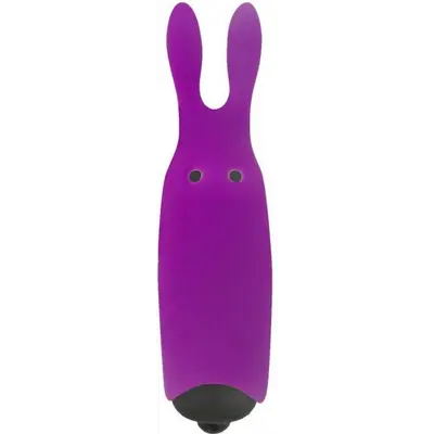 Adrien Lastic Pocket Vibe Rabbit Purple - вибропуля со стимулирующими ушками, 8.5х2.3 см (фиолетовая)