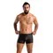 Passion - 049 SHORT MATT black - Сексуальные мужские шорты на молниях, S/M