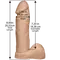 Doc Johnson Platinum Truskyn - The Tru Ride 8 Inch - фаллоимитатор, 20.3х 4.8 см (телесный)
