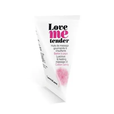 Love To Love Love Me Tender Cotton candy - разогревающее массажное масло, 10 мл. (сладкая вата)
