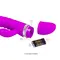 LyBaile Pretty Love Tracy Vibrator - Рельефный вибратор-кролик, 18.8х3.5 см (фиолетовый)
