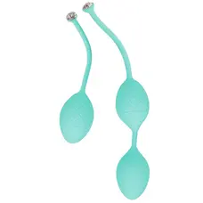 Pillow Talk Frisky Teal - роскошные вагинальные шарики с кристаллом, 3,2 см.