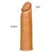 LoveToy Pleasure X-Tender Penis Sleeve Brown Add " - Насадка на пеніс +3 см (коричневий)