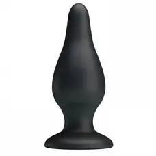 LyBaile - Pretty Love Sturdy Silicone Anal Plug - Анальная пробка, 15.4х5.5 см (чёрная)