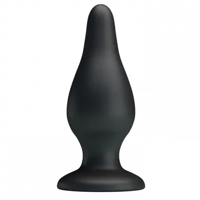 LyBaile - Pretty Love Sturdy Silicone Anal Plug - Анальна пробка, 15.4х5.5 см (чорна)