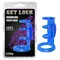 Vibrating Cock Cage Clear - Насадка на пенис, 7,6 см (синий)