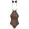 Obsessive Leocatia teddy L/XL - Сексуальний леопардовий боді