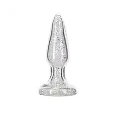 Pillow Talk - Fancy - Luxurious Glass Anal Plug - Скляна анальна пробка, 10.1х3 см
