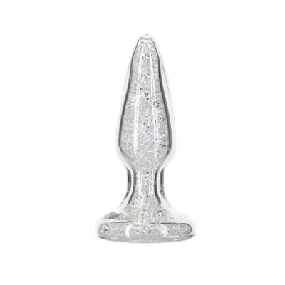 Pillow Talk - Fancy - Luxurious Glass Anal Plug - Скляна анальна пробка, 10.1х3 см
