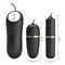 LyBaile Pretty Love Electric Stimulation Double Vibro Bullet - вибропуля с виброяйцом и электростимуляцией