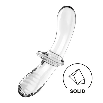 Двухсторонний фаллоимитатор Satisfyer Double Crystal, 19,5 см