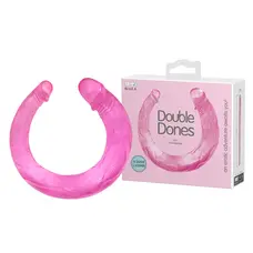 Baile Double Done DoubleDong Pink - Двухсторонний фаллоимитатор, 42 см (розовый)