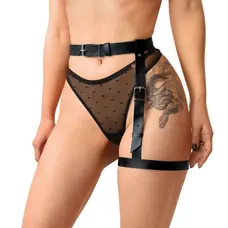 Art of Sex Petra - Гартер на ногу, XS-2XL (чорний)