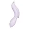 Satisfyer Curvy Trinity 2 - Вакуумный клиторальный стимулятор и массажер для точки G, 16.8х3.8 см (фиолетовый)