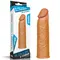 LoveToy Pleasure X-Tender Penis Sleeve Brown Add " - Насадка на пеніс +3 см (коричневий)