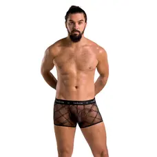 Passion - 032 SHORT JAMES black - Сексуальні напівпрозорі труси, XXL/XXXL