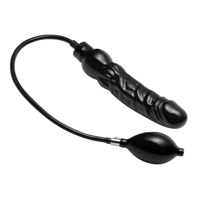 Master Series Primal Inflatable Dildo - Надувной фаллоимитатор, 21,5 см (черный)