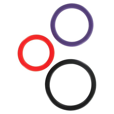 Toy Joy Triple Rings Multicolor 3Pcs - эрекционные кольца