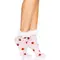 Leg Avenue Strawberry - Акуратні шкарпетки, OS (білий)