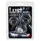 Lust 3 Black - Набір ерекційних кілець, 3 шт (чорний)