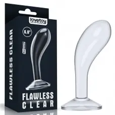 LoveToy - 6.0'' Flawless Clear Prostate Plug - Стимулятор простаты, 15х4.3 см