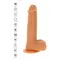 Get Real Rotating Vibrating Dildo - Вiбратор з ротацiэю, 16 см (телесный)