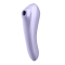 Satisfyer Dual Pleasure - Смарт вибратор и вакуумный стимулятор 2 в 1, 18х4.9 см (сиреневый)