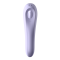 Satisfyer Dual Pleasure - Смарт вибратор и вакуумный стимулятор 2 в 1, 18х4.9 см (сиреневый)