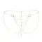 Bijoux Indiscrets Magnifique Bikini Chain Gold - украшение на тело цепочка трусики, (золотистый)