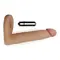 The Ultra Soft Double Vibrating Flesh 6.25 " - Насадка для двойного проникновения, 15,8 см (телесный)