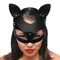 Tailz Black Cat Tail Anal Plug & Mask Set - ролевой БДСМ набор кота: маска и анальная пробка с хвостом