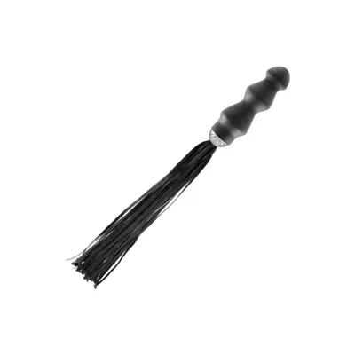 Fetish Tentation Whip with Plug Handle - Флоггер с ручкой - анальным плагом