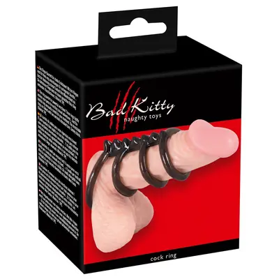 Bad Kitty Cockring - Эрекционное кольцо, 6,5 см (серый)