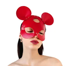 Шкіряна маска мишки Art of Sex - Mouse Mask червона