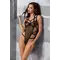 Passion Exclusive Hagar body боді монокіні, S/M (чорний)