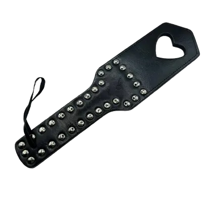 Пикантные Штучки - Шлепалка с заклепками, (черный) Пикантные Штучки - Шлепалка с заклепками, (черный)