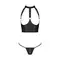 Passion - GENEVIA SET WITH OPEN BRA - Комплект з еко-шкіри, XXL/XXXL