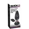 Orion Black Velvets RC Rotating & vi - Анальна пробка з вібрацією, 14,2х2,5 см (чорний)