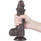 LoveToy Sliding-Skin Dual Layer Dong 8" - Фаллоимитатор, 20 см (черный)
