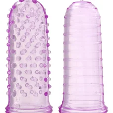 Toy Joy Sexy Finger Ticklers - Набор насадок на палец, 7х3 см (пурпурный)