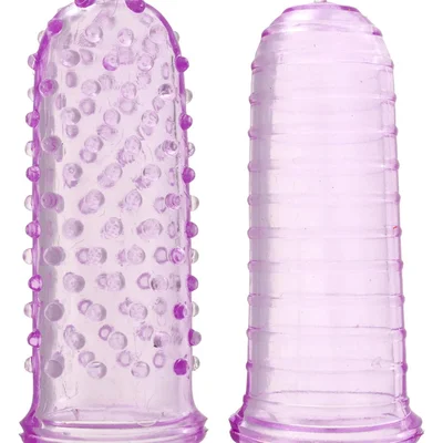 Toy Joy Sexy Finger Ticklers - Набор насадок на палец, 7х3 см (пурпурный)