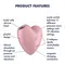 Satisfyer Cutie Heart Light Red - Вакуумний стимулятор у вигляді серця, 7.7х7.5 см (рожевий)