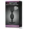 Pretty Love silicone Anal balls - Анальная пробка со смещенным центром тяжести, 12.5х2.3-3.3 см (чёрная)