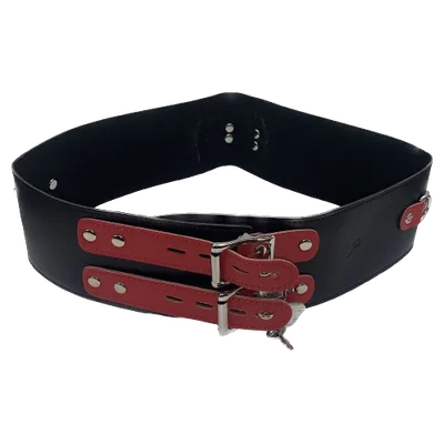 Пикантные Штучки Red&Black - Комплект ошейник и фиксаторы для рук и ног, (красный)