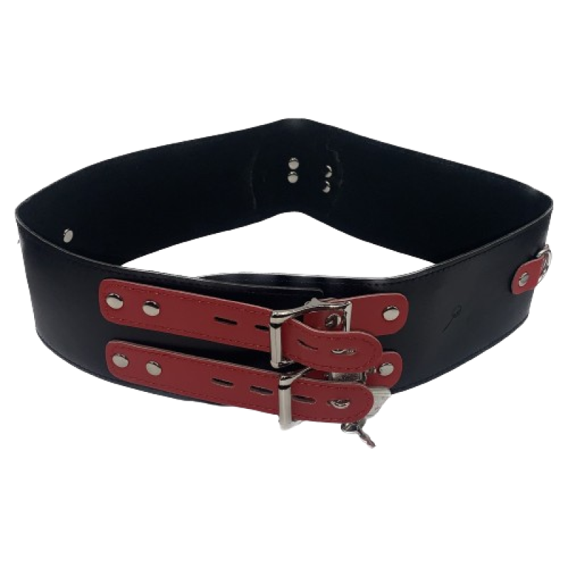 Пикантные Штучки Red&Black - Комплект ошейник и фиксаторы для рук и ног, (красный)