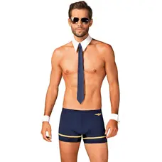 Obsessive Pilotman set - Мужской костюм пилота для ролевых игр, L/XL